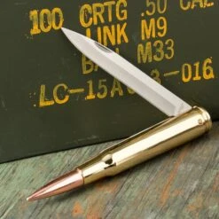 United Cutlery 50 Cal. Bullet Pocket Knife -Knife Series Shop F19 UC2736