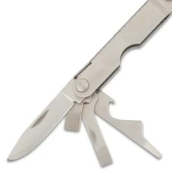 Trailblazer Mini Pocket Multi-Tool - Stainless Steel And Aluminum Construction, Ten Tools, Ultra-Lightweight - Closed 2 1/2” 10 Trailblazer Mini Pocket Multi-Tool - Stainless Steel And Aluminum Construction, Ten Tools, Ultra-Lightweight - Closed 2 1/2” -Knife Series Shop F33 CK0496