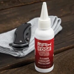 Max Edge CLP Knife Lube - Use With All Blades, Long-Lasting, Inhibits Rust, Lifts Residue, Won’t Dry Out - 1.5 Oz -Knife Series Shop F36 BK4578