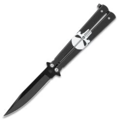 Executioner Butterfly Knife - Stainless Steel Blade, Stainless Steel Handle - Length 9" -Knife Series Shop F49 VB2167