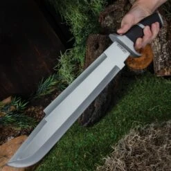 Raptor Machete With Sheath - Stainless Steel Blade, Pakkawood Handle, Stainless Steel Guard And Pommel - Length 20 1/2” 11 Raptor Machete With Sheath - Stainless Steel Blade, Pakkawood Handle, Stainless Steel Guard And Pommel - Length 20 1/2” -Knife Series Shop G17 BK4404