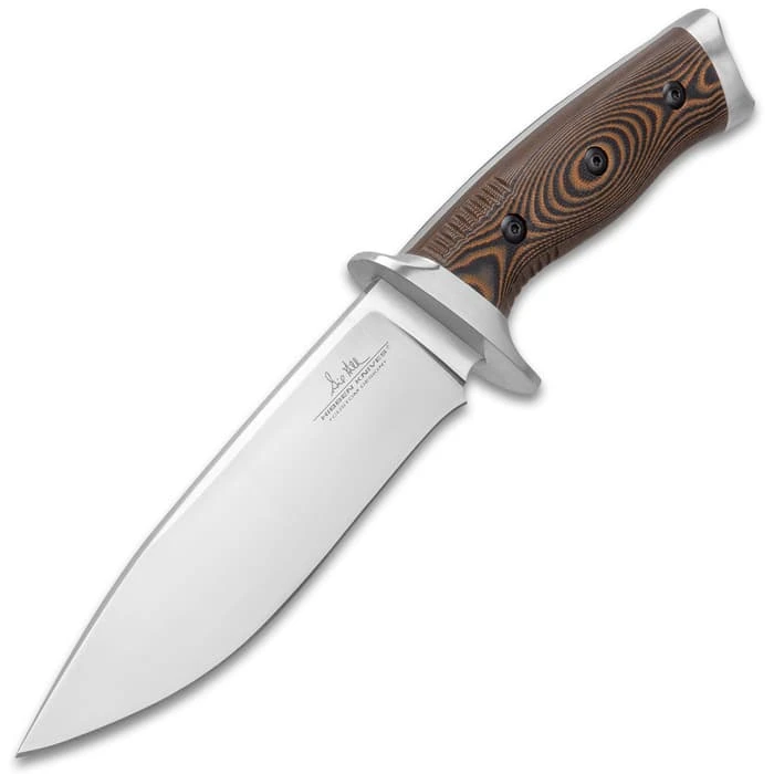 Gil Hibben Tundra Hunter Fixed Blade Knife With Sheath - 420HC Stainless Steel Blade, G10 Handle Scales, Stainless Steel Pommel - Length 11” 6 Gil Hibben Tundra Hunter Fixed Blade Knife With Sheath - 420HC Stainless Steel Blade, G10 Handle Scales, Stainless Steel Pommel - Length 11” - Image 6