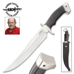 Hibben Arizona Bowie Knife With Sheath - 5Cr15 Stainless Steel Blade, Linen Micarta Handle, Stainless Steel Guard And Pommel - Length 15 1/2” 11 Hibben Arizona Bowie Knife With Sheath - 5Cr15 Stainless Steel Blade, Linen Micarta Handle, Stainless Steel Guard And Pommel - Length 15 1/2” -Knife Series Shop G17 GH5088
