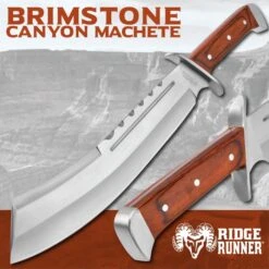 Ridge Runner Brimstone Canyon Machete / Fixed Blade Knife With Nylon Sheath 9 Ridge Runner Brimstone Canyon Machete / Fixed Blade Knife With Nylon Sheath -Knife Series Shop G17 RR707