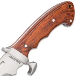 Ridge Runner Woodland Reverie Bowie / Fixed Blade Knife - Stainless Steel, Full Tang - Genuine Zebrawood - Nylon Sheath - Collecting, Field Use, Display And More - 13 1/4" -Knife Series Shop G17 RR730