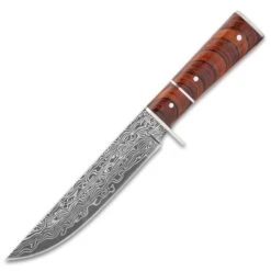 Ridge Runner Horizon Knife And Sheath - 3Cr13 Stainless Steel Blade, Damascus Pattern, Pakkawood Handle - Length 12” 11 Ridge Runner Horizon Knife And Sheath - 3Cr13 Stainless Steel Blade, Damascus Pattern, Pakkawood Handle - Length 12” -Knife Series Shop G17 RR844