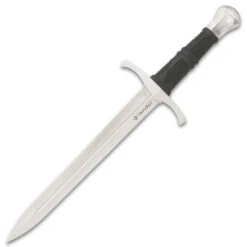Honshu Crusader Quillon Dagger With Sheath - 1060 Carbon Steel Blade, Injection-Molded TPR Handle, Cast Steel Pommel - Length 18 5/8” -Knife Series Shop G17 UC3430