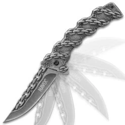Havoc Chain Link Assisted Opening Pocket Knife - Stainless Steel Blade, Stainless Steel Molded Handle, Pocket Clip 11 Havoc Chain Link Assisted Opening Pocket Knife - Stainless Steel Blade, Stainless Steel Molded Handle, Pocket Clip -Knife Series Shop G19 BK4924