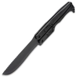 Gerber DoubleDown Folding Machete And Sheath - 420HC Stainless Steel Blade, Anodized Aluminum Handle - Length 15 1/10” -Knife Series Shop G19 GB5411