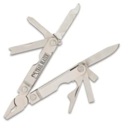 Trailblazer Mini Pocket Multi-Tool - Stainless Steel And Aluminum Construction, Ten Tools, Ultra-Lightweight - Closed 2 1/2” 11 Trailblazer Mini Pocket Multi-Tool - Stainless Steel And Aluminum Construction, Ten Tools, Ultra-Lightweight - Closed 2 1/2” -Knife Series Shop G33 CK0496