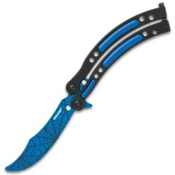 Black Legion Blue Spiderweb Set - Stainless Steel Blades, Heavy-Duty TPU Handles, Sheaths Included, Four Kinds Of Knives -Knife Series Shop H17 BV592