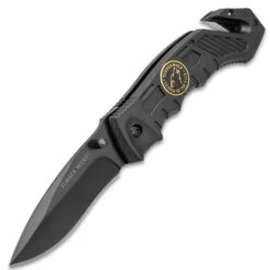 Timber Wolf Assist Rescue Black Folding Knife -Knife Series Shop H19 TW203